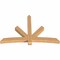 Ekena Millwork Alberta Smooth Timber Gable Bracket, Western Red Cedar, 84"W x 56"H x 5 1/2"D x 5 1/2"F, 16/12 Pitch GBW084X56X0606ALB00SWR - alternate 5